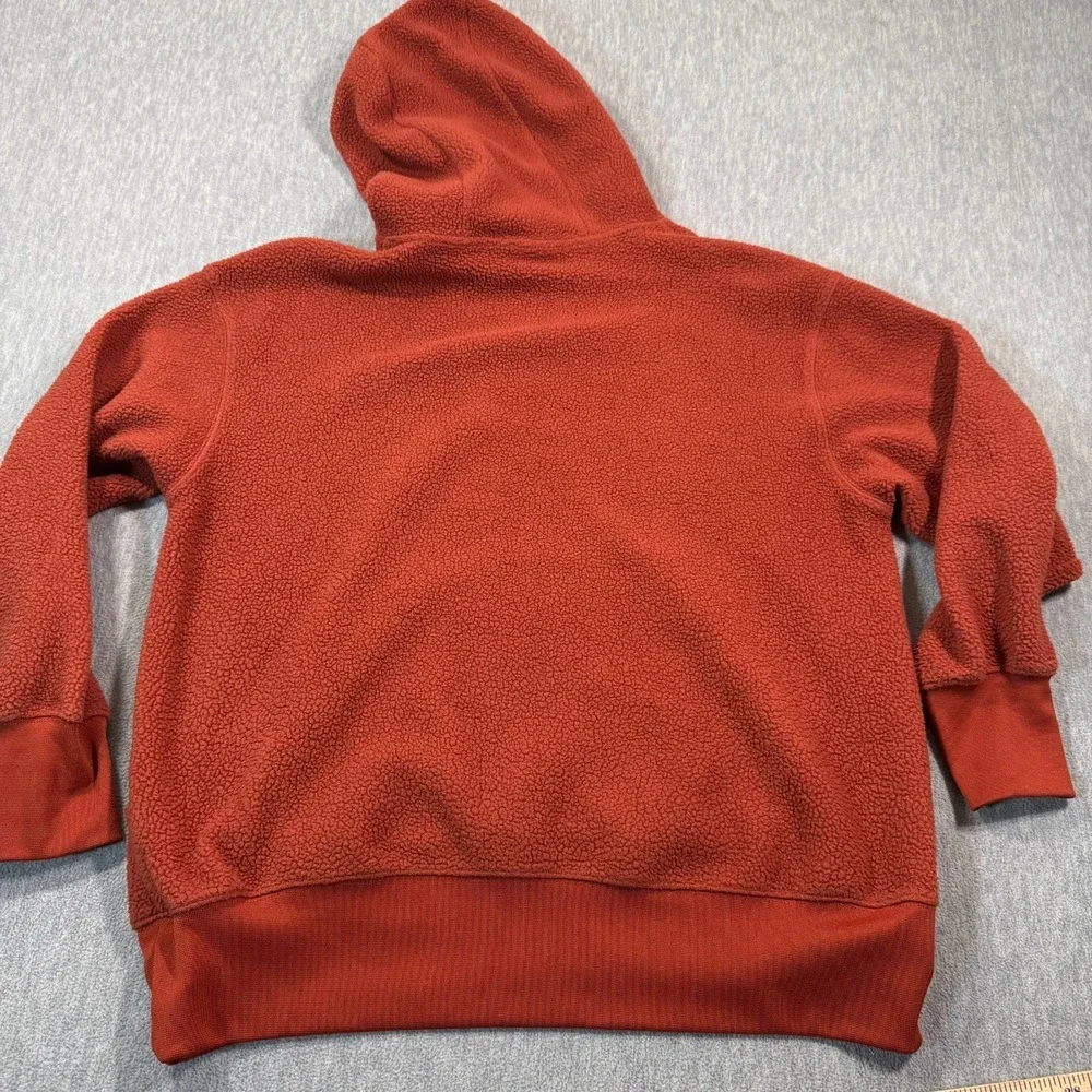 Nike Sportswear Plush Women's‎ Oversized Pullover Hoodie Small Orange Soft